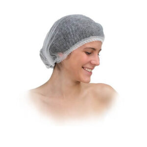 Cuffia monouso tnt plissé bianca