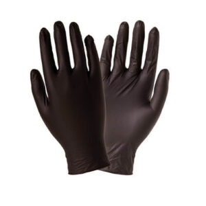 Guanti in nitrile nero senza polvere