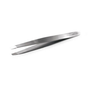 Pinzetta acciaio inox con punta obliqua